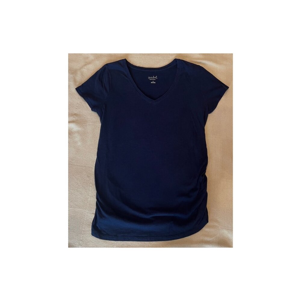 Women’s Blue Maternity V-Neck Top
